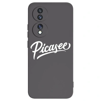 Picasee Μαύρη θήκη σιλικόνης για Honor 70 - Picasee - old logo - white