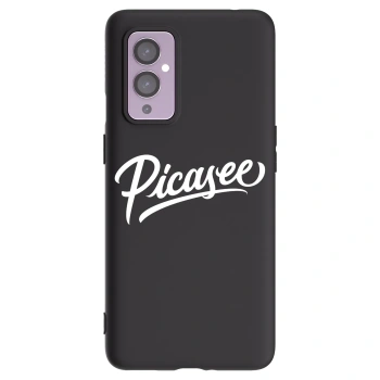 Picasee Μαύρη θήκη σιλικόνης για OnePlus 9 - Picasee - old logo - white