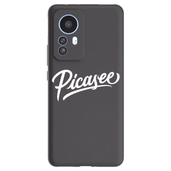 Picasee Μαύρη θήκη σιλικόνης για Xiaomi 12T Pro - Picasee - old logo - white