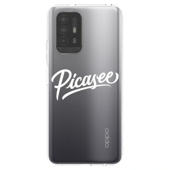 Picasee διαφανής θήκη σιλικόνης OPPO A94 5G - Picasee - old logo - white