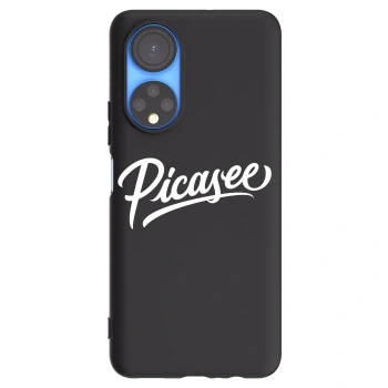 Picasee Μαύρη θήκη σιλικόνης για Honor X7 - Picasee - old logo - white