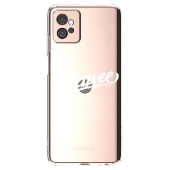 Picasee διαφανής θήκη σιλικόνης Motorola Moto G32 - Picasee - old logo - white