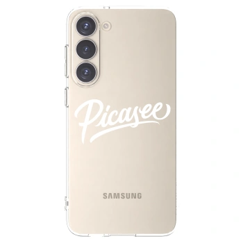 Picasee διαφανής θήκη σιλικόνης Samsung Galaxy S23+ 5G - Picasee - old logo - white