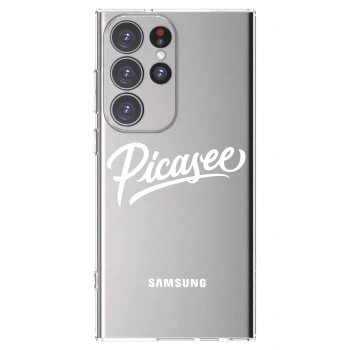 Picasee διαφανής θήκη σιλικόνης Samsung Galaxy S23 Ultra 5G - Picasee - old logo - white