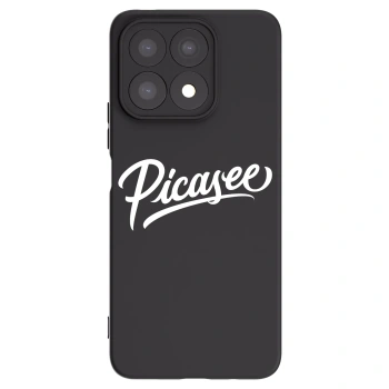 Picasee Μαύρη θήκη σιλικόνης για Honor X8a - Picasee - old logo - white