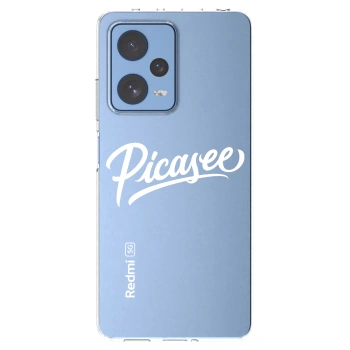 Picasee διαφανής θήκη σιλικόνης Xiaomi Redmi Note 12 Pro 5G - Picasee - old logo - white