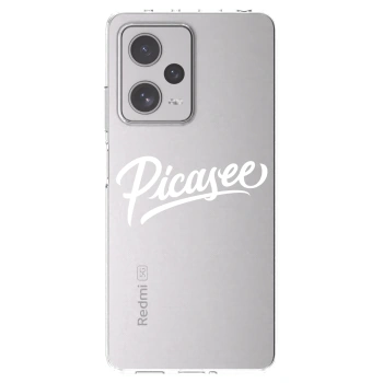 Picasee διαφανής θήκη σιλικόνης Xiaomi Redmi Note 12 Pro+ 5G - Picasee - old logo - white