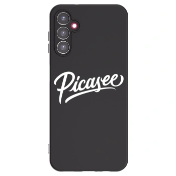 Picasee Μαύρη θήκη σιλικόνης για Samsung Galaxy A14 4G A145R - Picasee - old logo - white