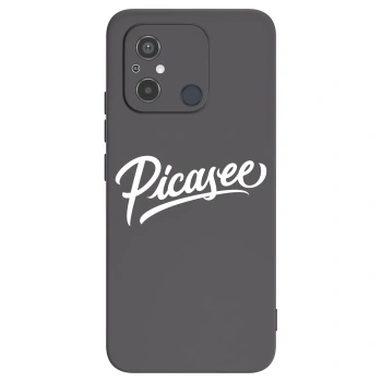 Picasee Μαύρη θήκη σιλικόνης για Xiaomi Redmi 12C - Picasee - old logo - white
