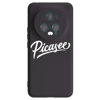 Picasee Μαύρη θήκη σιλικόνης για Honor Magic5 Pro - Picasee - old logo - white
