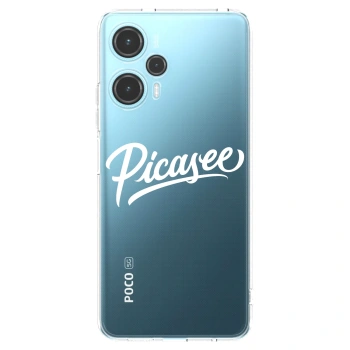Picasee διαφανής θήκη σιλικόνης Xiaomi Poco F5 - Picasee - old logo - white