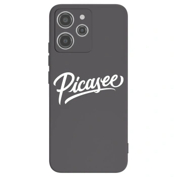 Picasee Μαύρη θήκη σιλικόνης για Xiaomi Redmi 12 4G - Picasee - old logo - white