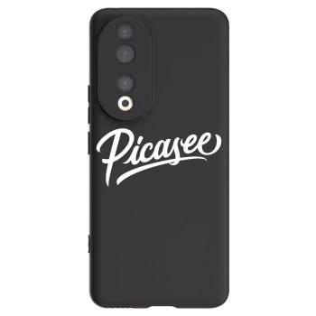 Picasee Μαύρη θήκη σιλικόνης για Honor 90 5G - Picasee - old logo - white