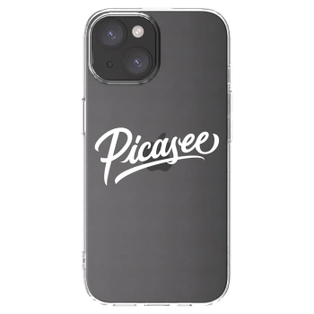 Picasee διαφανής θήκη σιλικόνης Apple iPhone 15 - Picasee - old logo - white