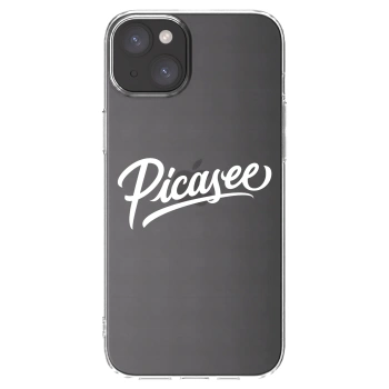 Picasee διαφανής θήκη σιλικόνης Apple iPhone 15 Plus - Picasee - old logo - white
