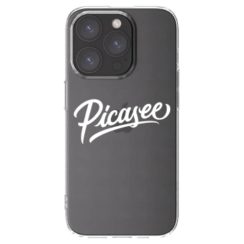 Picasee διαφανής θήκη σιλικόνης Apple iPhone 15 Pro - Picasee - old logo - white