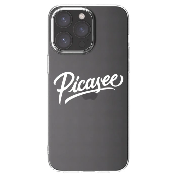 Picasee διαφανής θήκη σιλικόνης Apple iPhone 15 Pro Max - Picasee - old logo - white