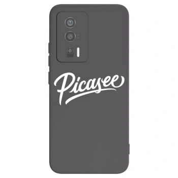 Picasee Μαύρη θήκη σιλικόνης για Xiaomi Poco F5 Pro 5G - Picasee - old logo - white