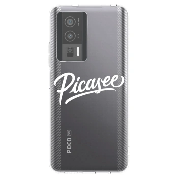 Picasee διαφανής θήκη σιλικόνης Xiaomi Poco F5 Pro 5G - Picasee - old logo - white