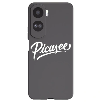Picasee Μαύρη θήκη σιλικόνης για Honor 90 Lite 5G - Picasee - old logo - white