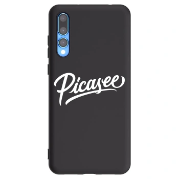 Picasee Μαύρη θήκη σιλικόνης για Huawei P20 Pro - Picasee - old logo - white