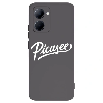 Picasee Μαύρη θήκη σιλικόνης για Realme C33 (2023) - Picasee - old logo - white