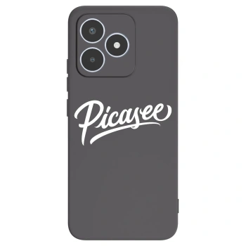 Picasee Μαύρη θήκη σιλικόνης για Realme C53 - Picasee - old logo - white