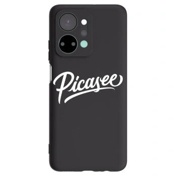 Picasee Μαύρη θήκη σιλικόνης για Honor X7a - Picasee - old logo - white