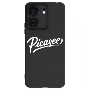 Picasee Μαύρη θήκη σιλικόνης για Xiaomi Redmi 13C 4G - Picasee - old logo - white