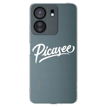 Picasee διαφανής θήκη σιλικόνης Xiaomi Redmi 13C 4G - Picasee - old logo - white