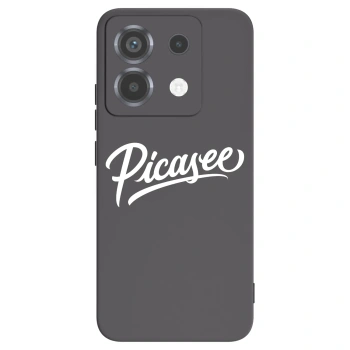 Picasee Μαύρη θήκη σιλικόνης για Xiaomi Poco X6 - Picasee - old logo - white