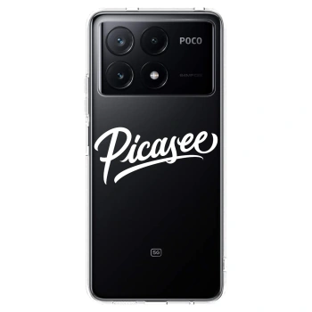 Picasee διαφανής θήκη σιλικόνης Xiaomi Poco X6 Pro - Picasee - old logo - white