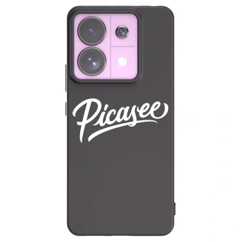Picasee Μαύρη θήκη σιλικόνης για Xiaomi Redmi Note 13 Pro 5G - Picasee - old logo - white
