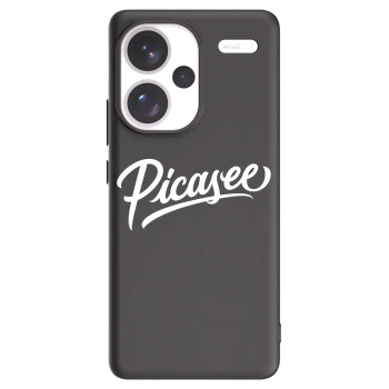 Picasee Μαύρη θήκη σιλικόνης για Xiaomi Redmi Note 13 Pro+ 5G - Picasee - old logo - white