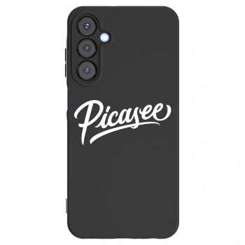 Picasee Μαύρη θήκη σιλικόνης για Samsung Galaxy A25 A256B 5G - Picasee - old logo - white