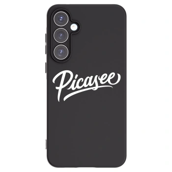 Picasee Μαύρη θήκη σιλικόνης για Samsung Galaxy A55 5G A556B - Picasee - old logo - white