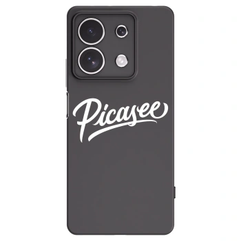 Picasee Μαύρη θήκη σιλικόνης για Xiaomi Redmi Note 13 4G - Picasee - old logo - white