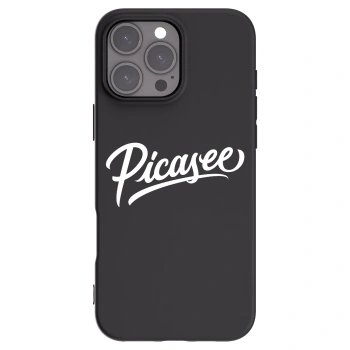 Picasee Μαύρη θήκη σιλικόνης για Apple iPhone 16 Pro Max - Picasee - old logo - white