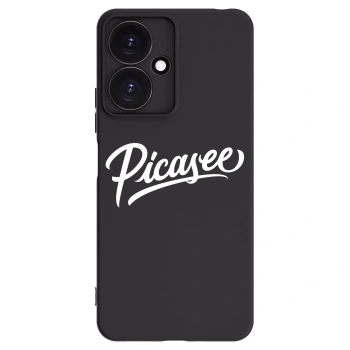 Picasee Μαύρη θήκη σιλικόνης για Xiaomi Redmi 13C 5G - Picasee - old logo - white