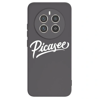 Picasee Μαύρη θήκη σιλικόνης για Realme 12 Pro 5G - Picasee - old logo - white