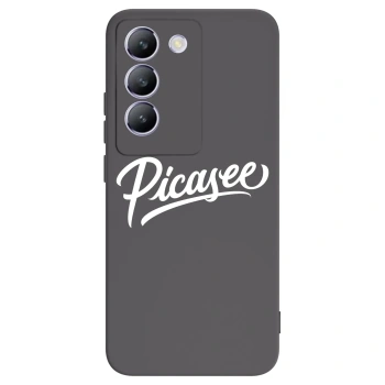 Picasee Μαύρη θήκη σιλικόνης για Vivo V40 SE 5G - Picasee - old logo - white