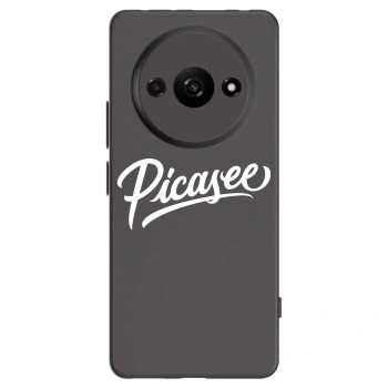 Picasee Μαύρη θήκη σιλικόνης για Xiaomi Redmi A3 - Picasee - old logo - white