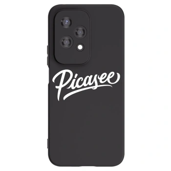 Picasee Μαύρη θήκη σιλικόνης για Honor 200 Lite - Picasee - old logo - white