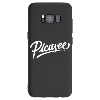 Picasee Μαύρη θήκη σιλικόνης για Samsung Galaxy S8 G950F - Picasee - old logo - white
