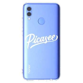 Picasee διαφανής θήκη σιλικόνης Honor 10 Lite - Picasee - old logo - white