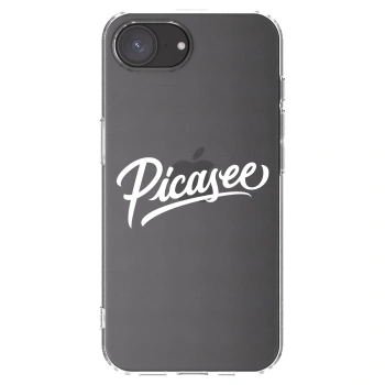 Picasee διαφανής θήκη σιλικόνης Apple iPhone 16e - Picasee - old logo - white
