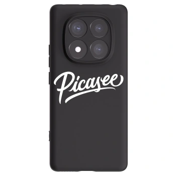 Picasee Μαύρη θήκη σιλικόνης για Xiaomi Redmi Note 14 Pro 5G - Picasee - old logo - white