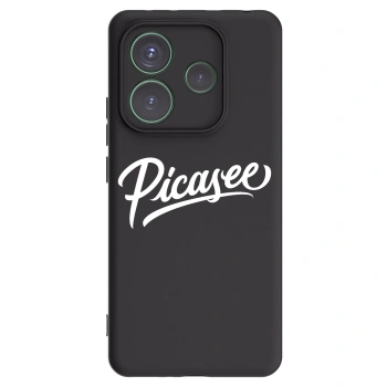 Picasee Μαύρη θήκη σιλικόνης για Xiaomi Redmi Note 14 5G - Picasee - old logo - white