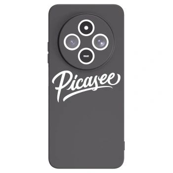 Picasee Μαύρη θήκη σιλικόνης για Xiaomi Redmi 14C - Picasee - old logo - white