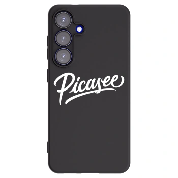 Picasee Μαύρη θήκη σιλικόνης για Samsung Galaxy S25 5G - Picasee - old logo - white
